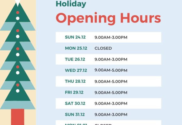 Holiday Opening Hours 2023