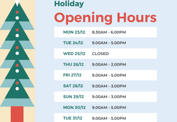 Holiday Opening Hours 2024